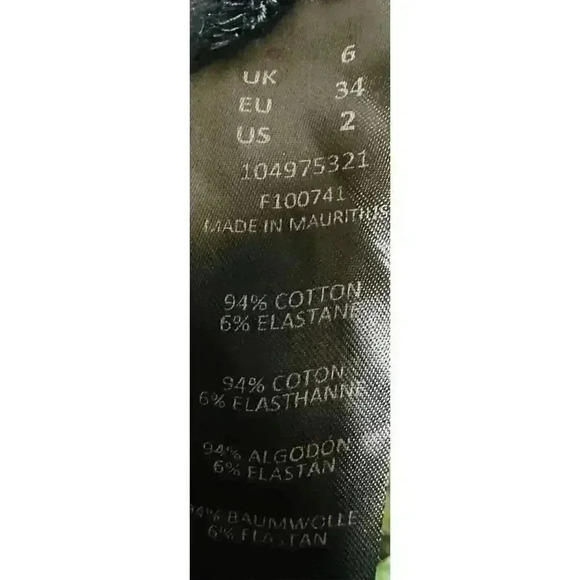 🚨ASOS NWOT twist detail long sleeve crop in black size 2 - Picture 4 of 5